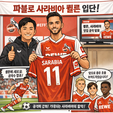 쾰른, 파블로 사라비아선수 영입 공식 발표